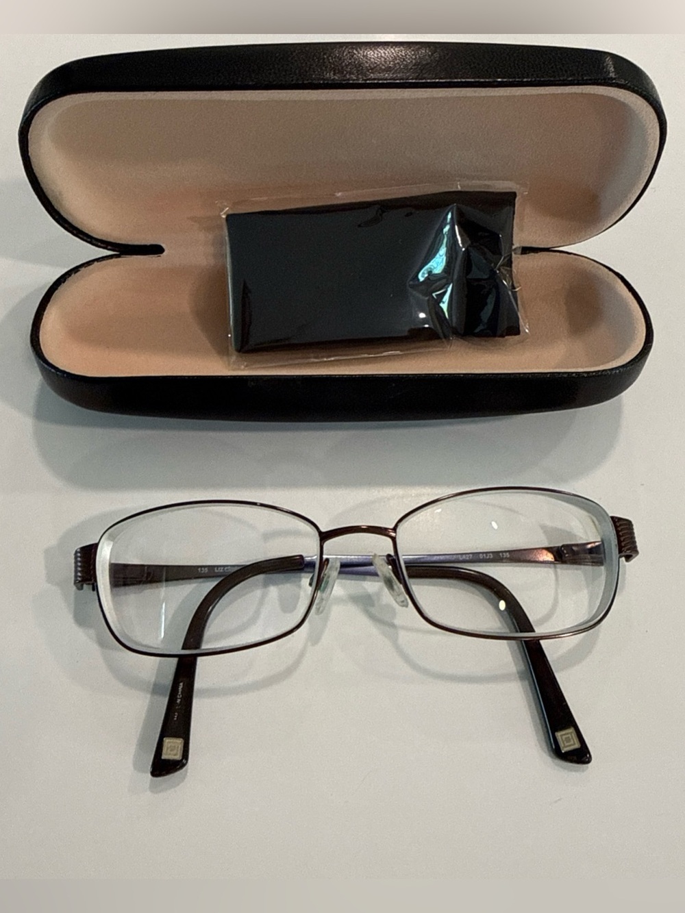 Liz Claiborne Eyeglasses Frames L427 01J3 50 16 135 Gunmetal Rectangle Full Rim